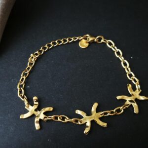Amazigh signe YAZ Tifinagh Gold-Tone Gold Bracelet for Everyday Personal Jewelry Styling