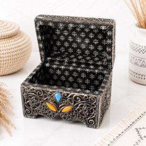Berber Handmade Jewelry Box Storage Chest Decorative Treasure