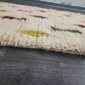 Berber Handmade Wool Colorful Geometric Boho Area Rug
