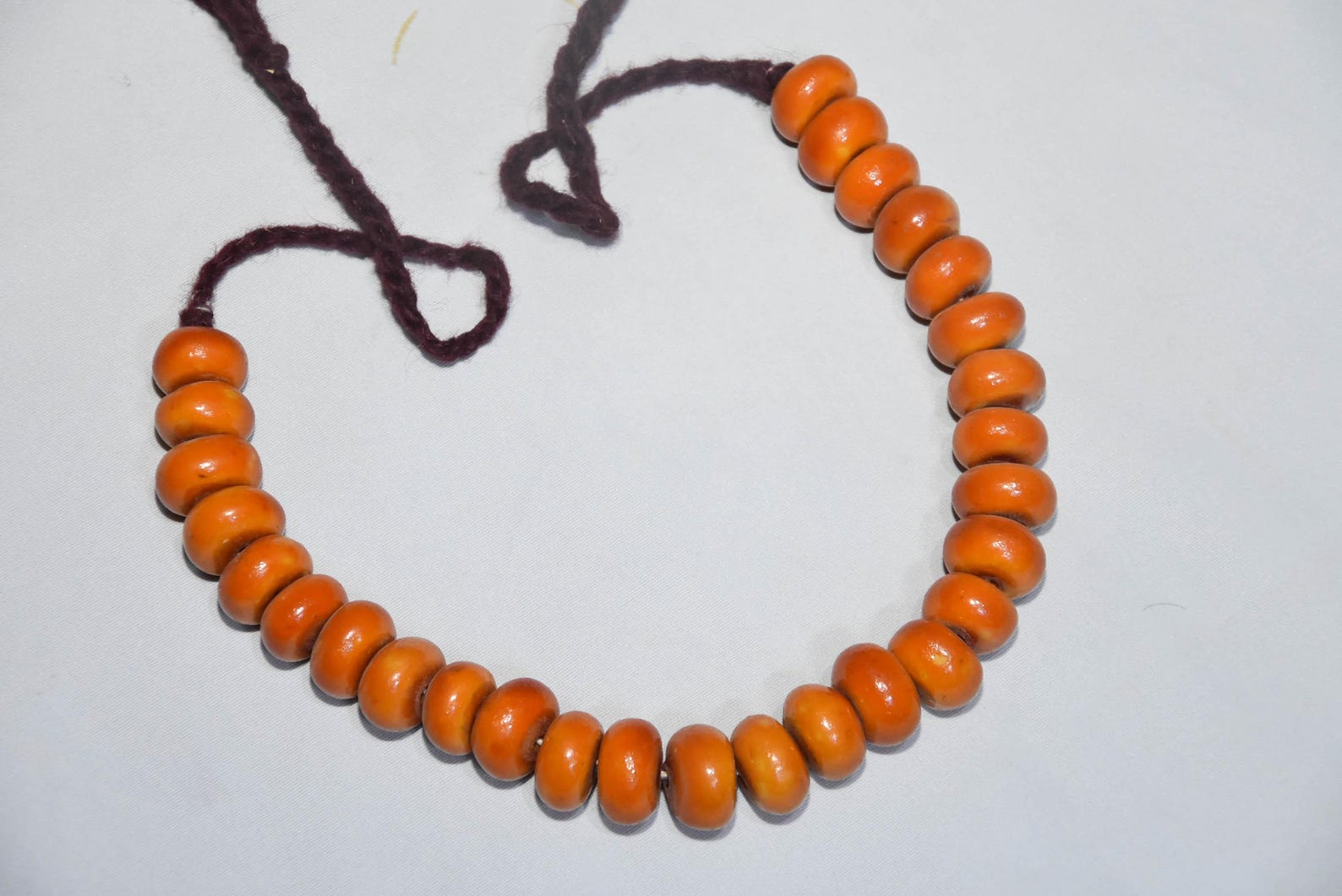 Old Berber Amazigh Loban Ambar Resin Tribal Statement Necklace