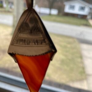 Amazigh Gigantic Carnelian Agate & Silver Tuareg Ring Amulet Hair Ornament Necklace