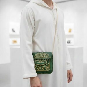Berber Agrab Leather Handmade Souss Pouch Traditional Bag