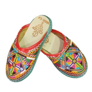 Amazigh Traditional Women’s s Handmade Leather Shoes Slippers