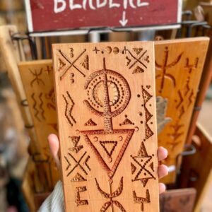 Berber Hand Carved Wooden Symbol Wall Art Decor