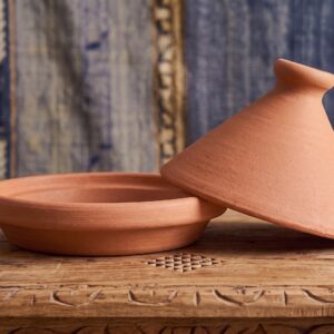 Amazigh Authentic Clay Tajine Traditional Unglazed Terracotta Tagine