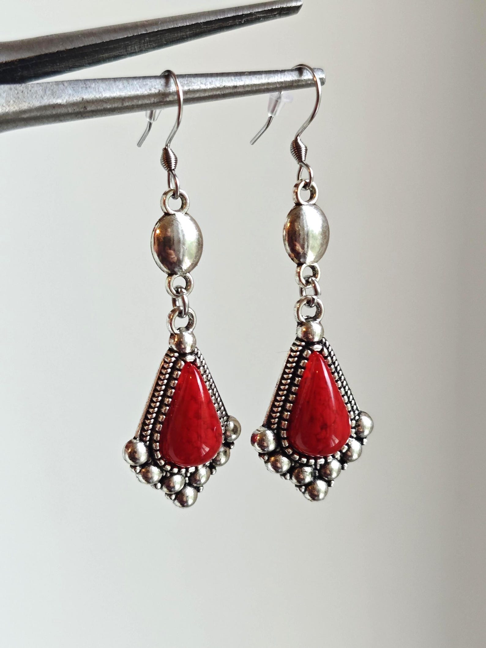 Amazigh Boucles d oreilles femme- kabyle berbère traditionnelle