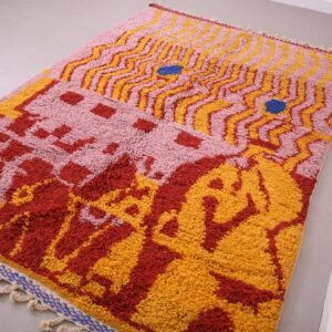 Berber Wool Geometric Neutral Living Room Rug Design