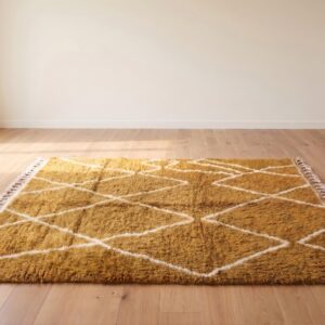Berber Wool Design Neutral Living room Geometric Rug