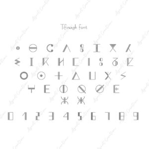 💾 Amazigh Tifinagh Font Wall Art Digital Heritage Design