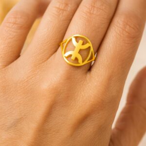 Amazigh Berber Kabyle Tifinagh Yaz Unisexe Stainless Steel Ring