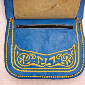 Berber Agrab Leather Handmade Souss Pouch Traditional Bag