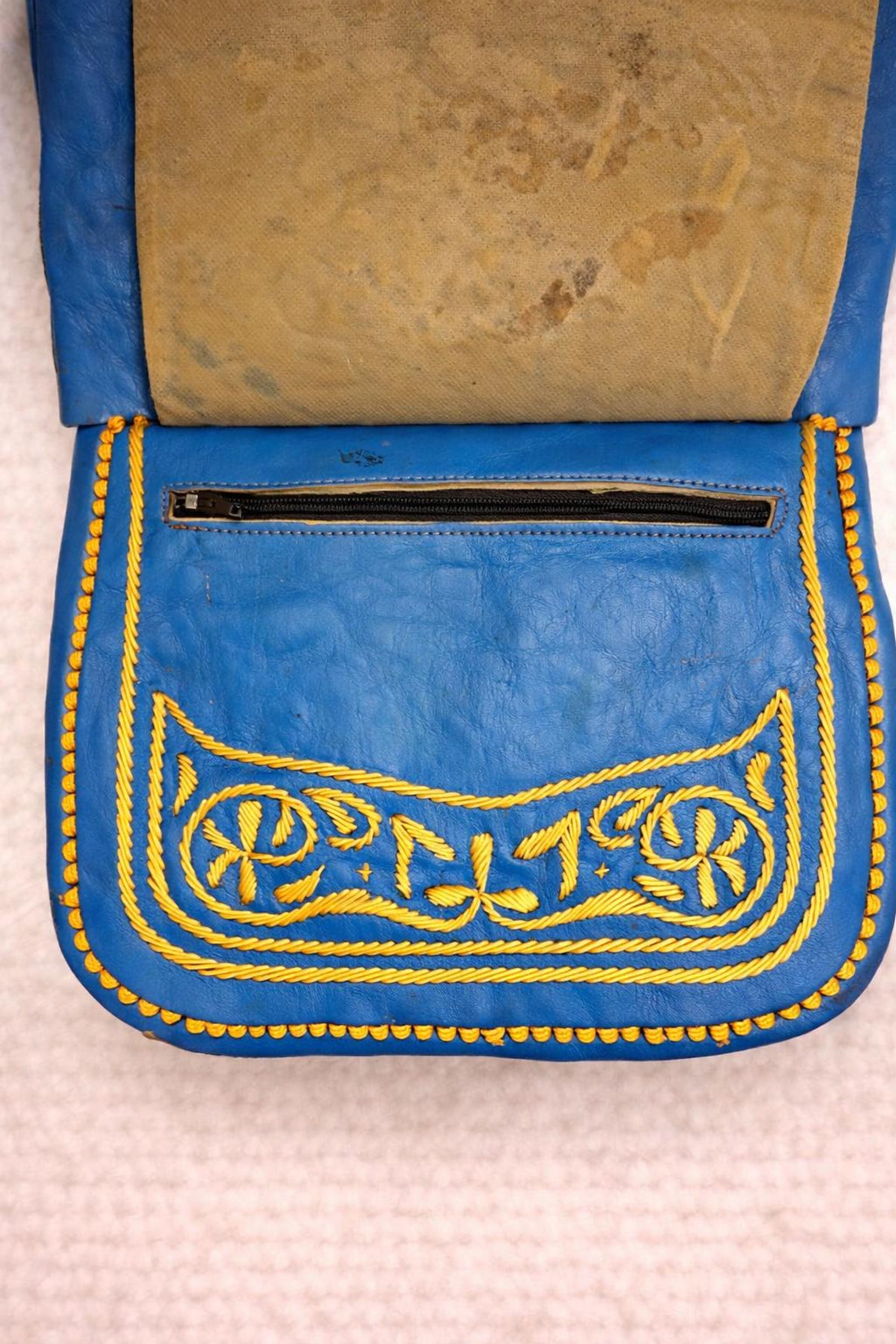 Berber Agrab Leather Handmade Souss Pouch Traditional Bag