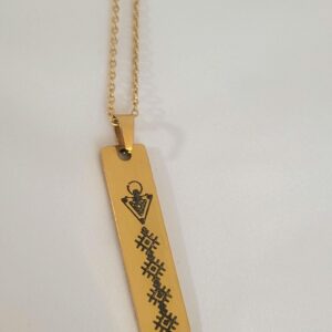 Berber Symbol Gold Stainless Steel Jewelry Necklace for Everyday Personal Styling