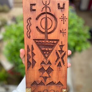 Berber Hand Carved Wooden Symbol Wall Art Decor