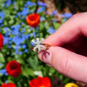Amazigh Ring Kabyle scintillante ajustable with signe in Tifinagh scintillant