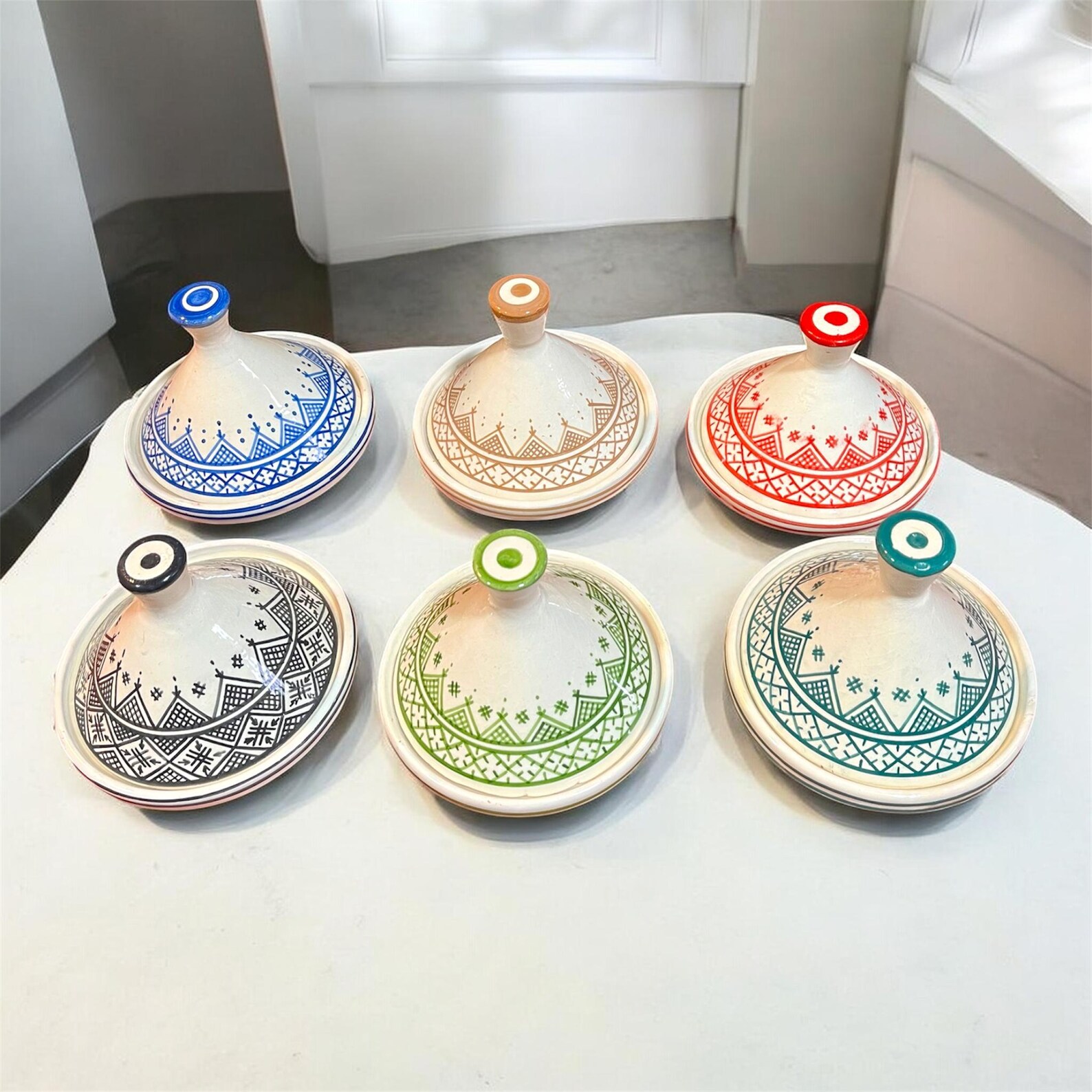 Berber Handmade Mini Traditional Ceramic Pottery Decorative Tagine