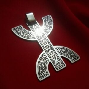 Amazigh Tifinagh Collier Pendentif Bijoux Berbère Ethnique Necklace