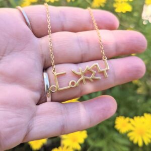 Amazigh Berber Kabyle Tifinagh Yaz Stainless Steel Unisex Necklace