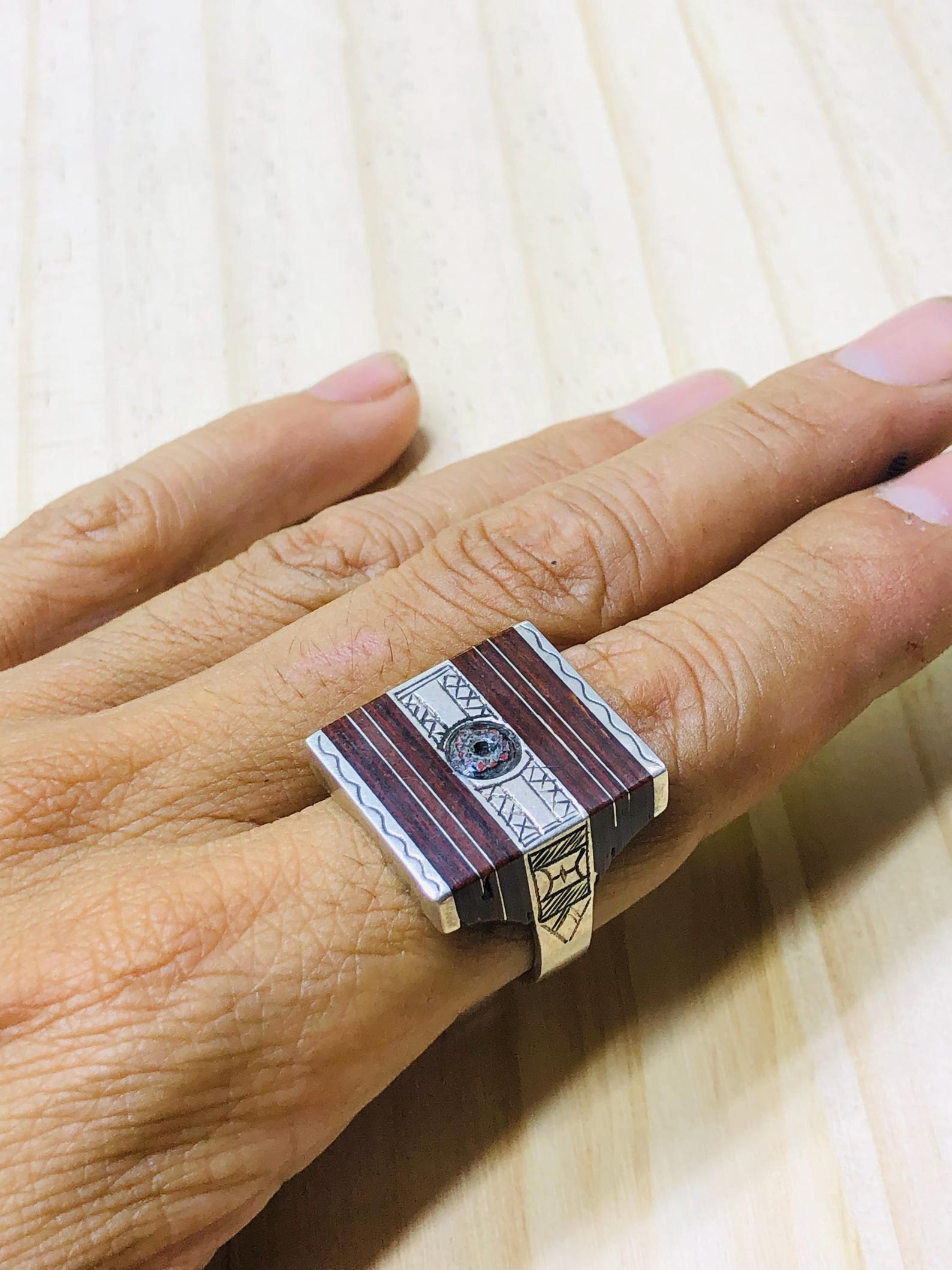 Amazigh Bague en argent Tribal Touareg Berbère Ring