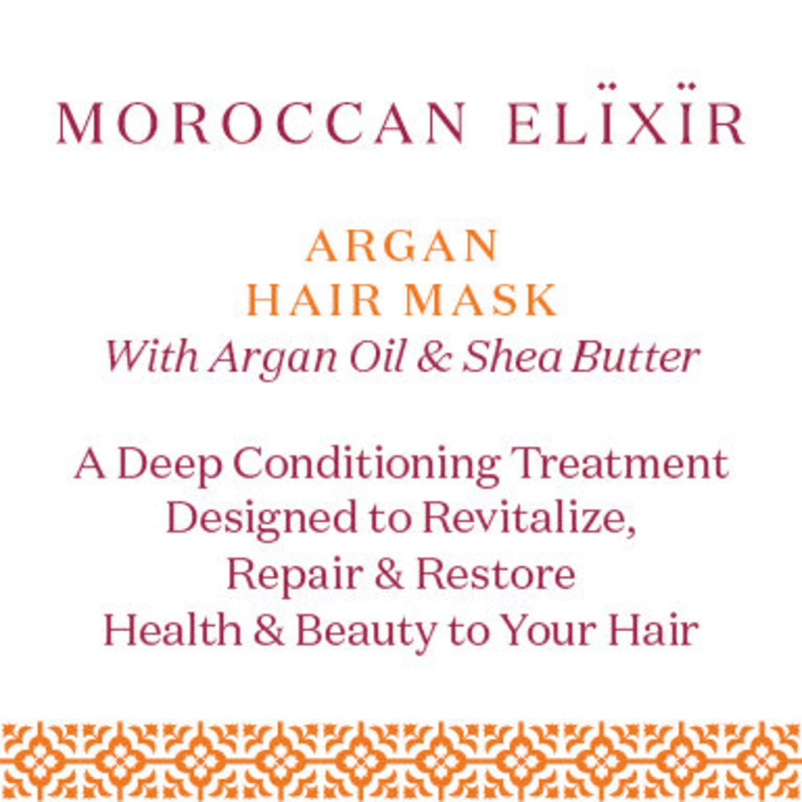 Berber Argan Honey Hair Mask - Argan Oil Oil