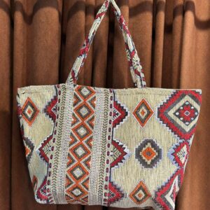 Berber Woven Tote Handmade Boho Shoulder Ethnic Bag