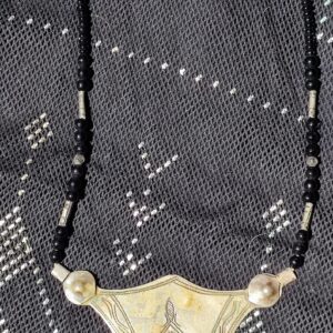 Amazigh Antique Black Silver Tribal Necklace for Everyday Jewelry Styling