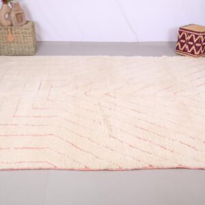 Custom Amazigh Berber Natural Wool Geometric Living Room Rug