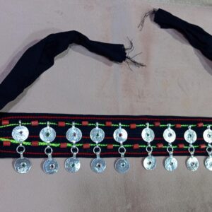 Traditional Amazigh Berber Tawnza Silver-Plated Coin Festive Tribal Headband
