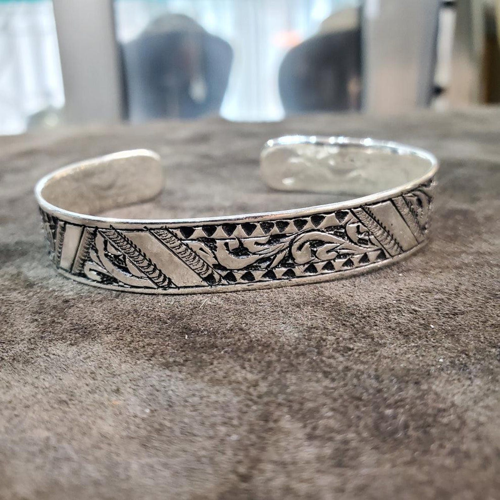 Berber Authentic Silver Sterling Bangle Handmade Tunisian Bracelet
