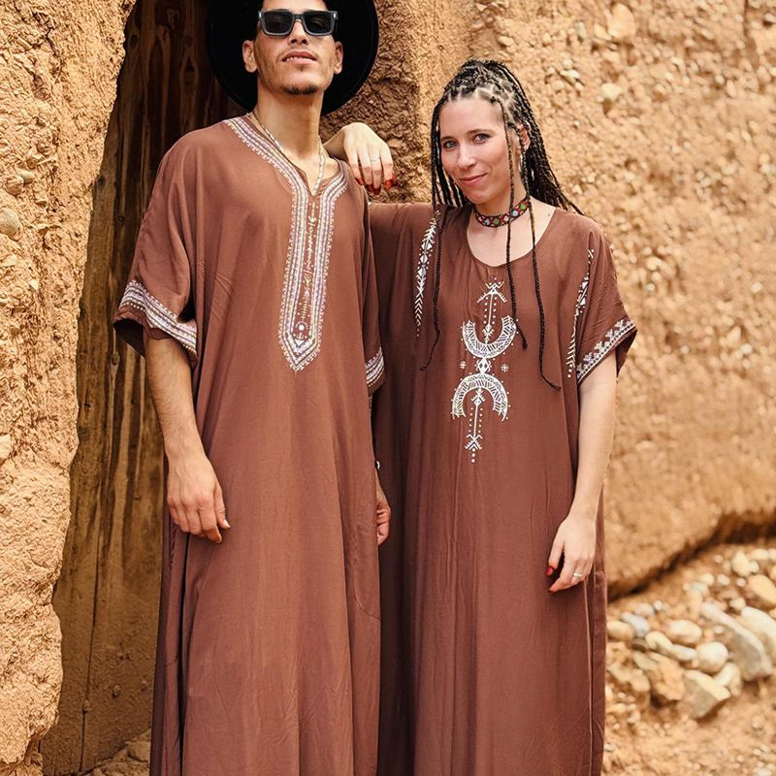 Berber Gandora Dress Symbol Handmade Boho Artisan Kaftan