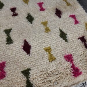 Berber Handmade Wool Colorful Geometric Boho Area Rug