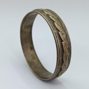 Berber Vintage Handmade Mixed Metal Twisted Tribal Bangle Bracelet