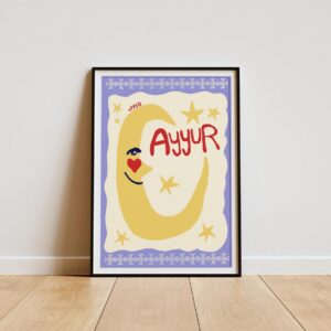 Amazigh Tamazight Tafukt Ayyur Sun Moon Print Digital Download Wall Art