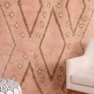 Custom Amazigh Berber Wool Living Room Handmade Bohemian Rug