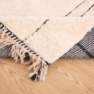 Custom Amazigh Berber Wool Living Room Geometric Handmade Rug