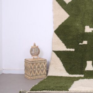 Custom Amazigh Berber Wool Geometric Living Room Rug