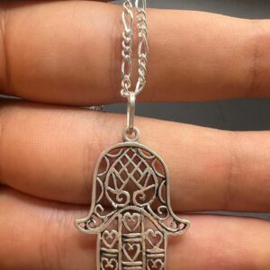 Berber Handmade Sterling Silver Yaz Pendant Tribal Necklace