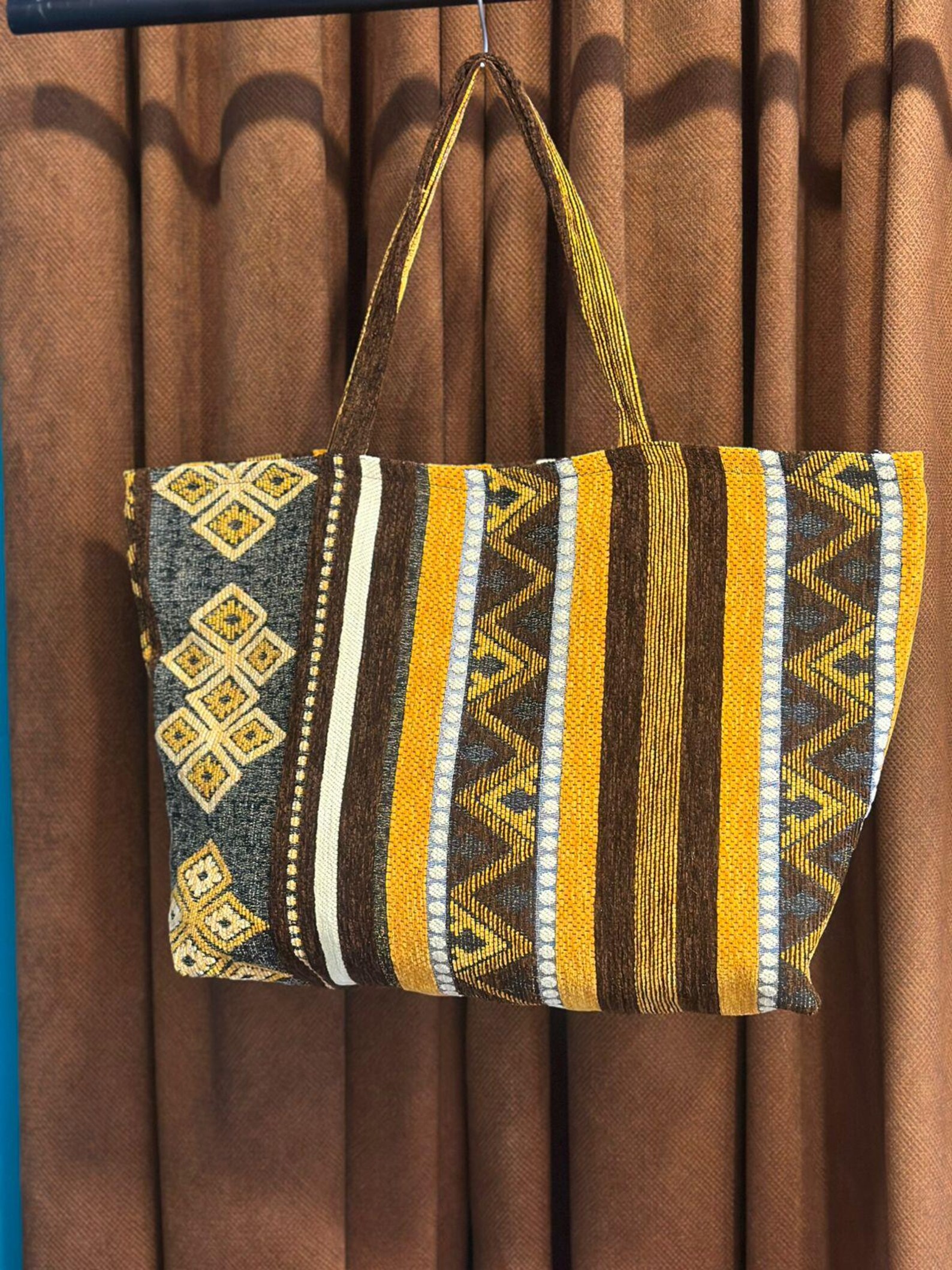 Berber Woven Tote Handmade Boho Shoulder Ethnic Bag