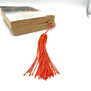 Amazigh Handmade Silver-Tone Hamsa Metal Bookmark with Silk Tassel