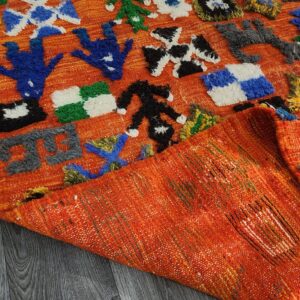 Berber Colorful Authentic Wool Area Taznakhet Boho Rug