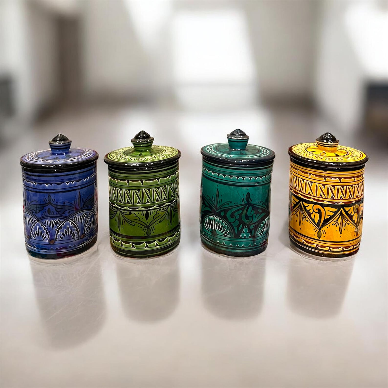Berber Handmade Storage Jar Lid Hand Ceramic Piece