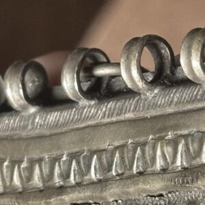 Berber Antique Hand Engraved Silver Alloy Amulet Necklace