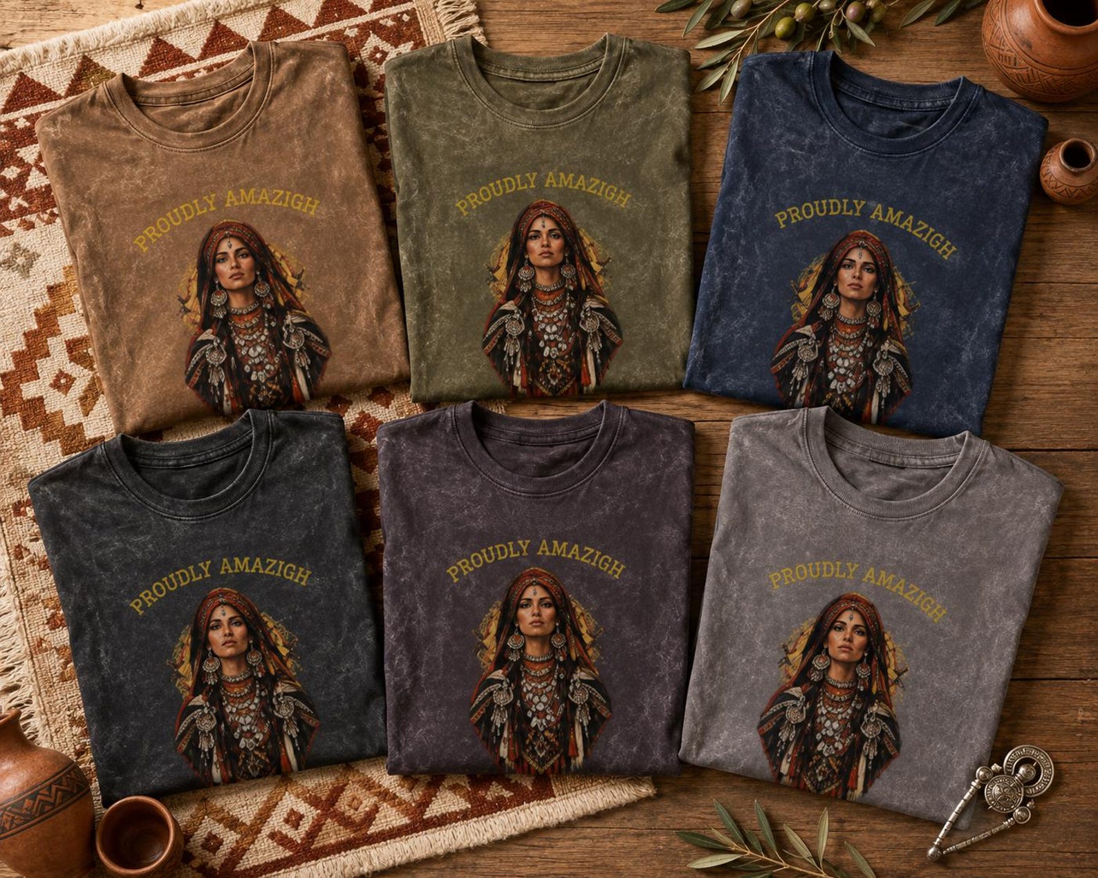 Berber Proudly Graphic Tee North African Heritage Shirt