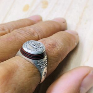 Amazigh Handmade Solid Silver Touareg Engraved Tribal Ring