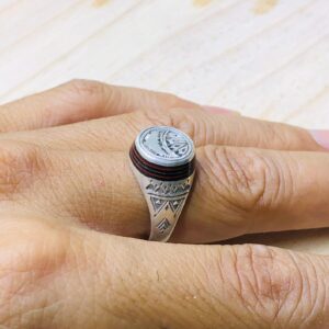 Amazigh Handmade Solid Silver Touareg Engraved Tribal Ring