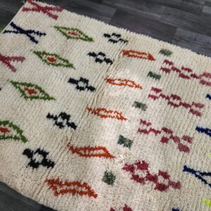 Berber Handmade Wool Colorful Tribal Carpet Boho Rug