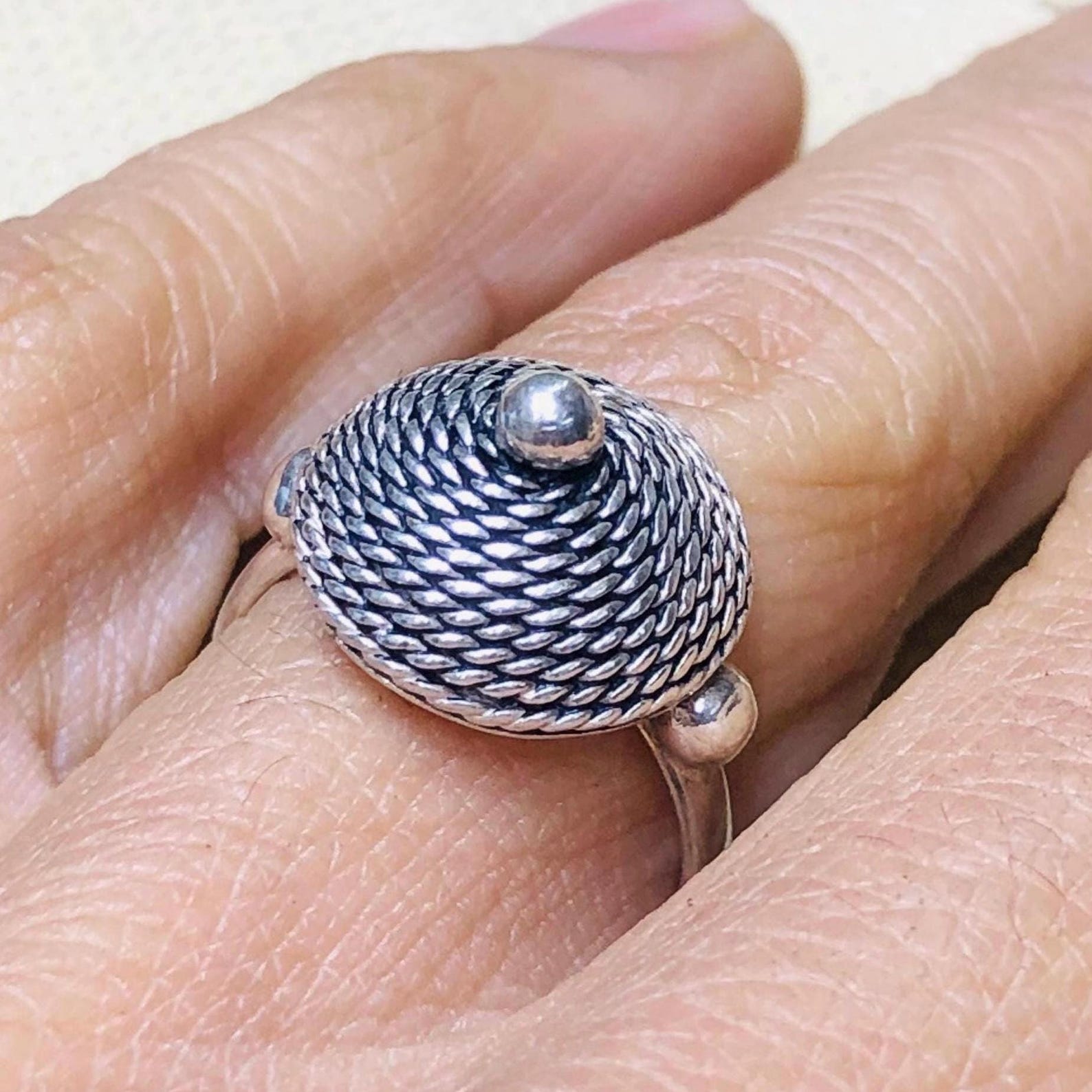 Amazigh Gravure amazighe Ring Silver Tribal Touareg Berbère