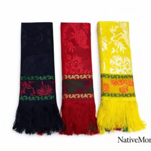 Berber Handmade Traditional Qṭib Head Wrap Cream Scarf
