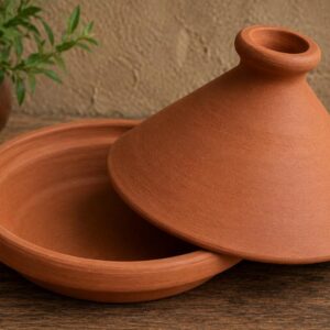 Amazigh Authentic Clay Tajine Traditional Unglazed Terracotta Tagine