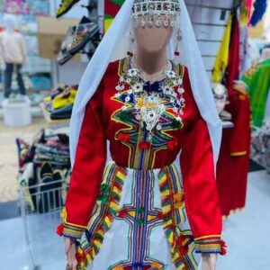 Berber Women's Dress Ensemble s Handmade Clothes Necklace